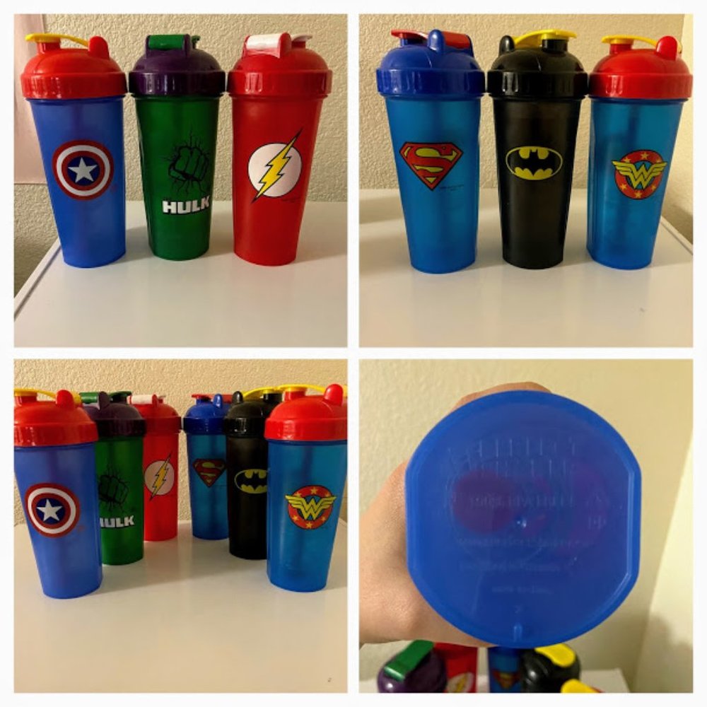SuperHero blender bottles, pack of 6